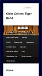 Mobile Screenshot of kleincollinsband.org